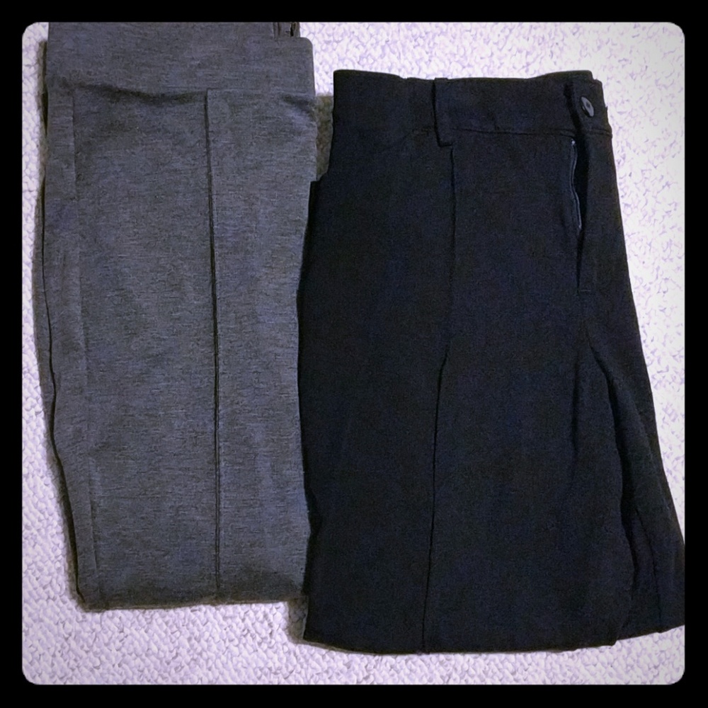 2 pairs ponte pants